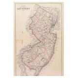 Map of the State of New Jersey 1874