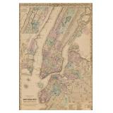 Colton, G.W. New Map of New York City,...