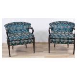 A Pair of Traditional Barrel-Back Open...
