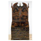Maitland-Smith Two-Piece Chinoiserie Lacquered...