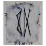 Christopher Macsisak Mixed Media Double Cross -...