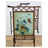 Victorian Chinoiserie Bamboo and Hand Painted...