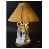 Large Art Nouveau Style Bisque Porcelain...