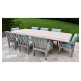 Teak & Stone Outdoor Dining Suite W/ Giati Chairs