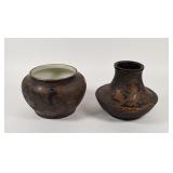A Pair of Japanese Meiji Period Tozan Bark...