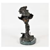 Raoul Larche Bronze Loie Fuller Table Light
