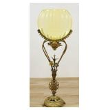 Art Nouveau Uranium Glass Fish Bowl