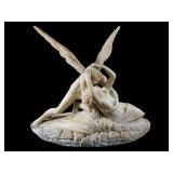 After Canova Alabaster Psyche & Cupid