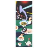 Mark Kostabi Oil on Canvas Untitled, 1998