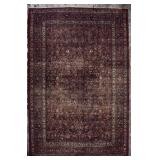 Kerman Style Wool Persian Rug 12 x 18 Feet