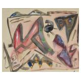 John G. Ernst Mixed Media Abstract
