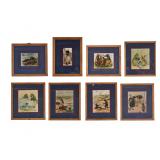 8 G.H. Thompson Chromolithographs Bear Scenes