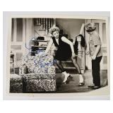 Lucille Ball Signed Photo Roller Skating