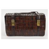 Patchwork Alligator Skin Duffle Combination