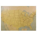 Rand McNally Map w/ Albert Grossman Dylan
