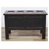 Jacobean Carved Joined Oak Blanket Chest