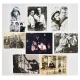 9 Hollywood Actors Signed Film Still Photos
