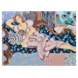 Ann Barbieri Serigraph Remembering Interior