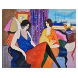 Itzchak Tarkay Serigraph Seaside Parlor