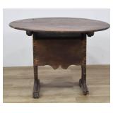 American Primitive Wood Hutch Chair-Table