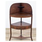 Federal Style Inlaid Mahogany Corner