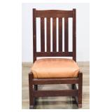 Mission Style Quarter Sawn Oak Sewing Rocker