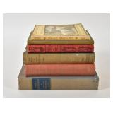 6 American Literature Cloth-Bound Volumes