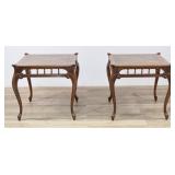 Pair Weiman French Provincial Style Wood