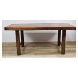 Primitive Hardwood Farmhouse Table