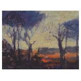 Boyd Oil on Board Trees at the Ashokan