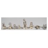 8 Magrino Silver Plated & Cast Pewter Animal