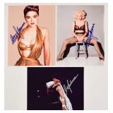 3 Madonna Signed Color Photographs