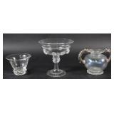 3 Pieces Art Glass Incl. Anthony Stern