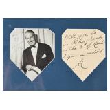 Maurice Chevalier Signed Photo & Signed