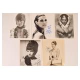 5 1960s & 1970s Actress Signed Publicity
