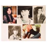 5 Signed Glossy Publicity Photos Actresses