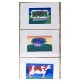 Jose Claudino 3 Color Lithographs