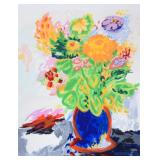 Yehouda Chaki Ltd. Ed. Lithograph Floral