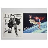 2 Adam West & Mariel Hemingway Signed Photos
