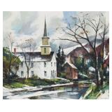 John Hare Oil on Canvas Winter Light