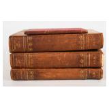 4 20th Century Leather-Bound Italian History
