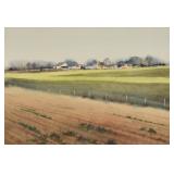 Jack Garver Watercolor Rural Landscape