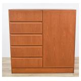 Danish Modern Dresser With Cabinet