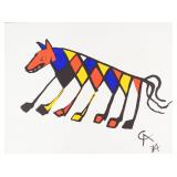Alexander Calder Lithograph Beastie