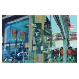 C. J. Yao Serigraph Photorealist City Scene