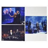 3 Andrea Bocelli Signed Color Photographs