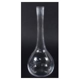 Daum France Sticks Pattern Clear Crystal Vase