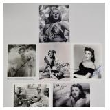 6 Signed Hollywood Actress Photographs