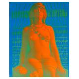 Victor Moscoso Blues Project Matrix Neon Rose