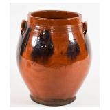 American Redware Manganese Splotched Storage